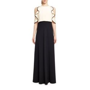 Jill Stuart ruffle evening gown